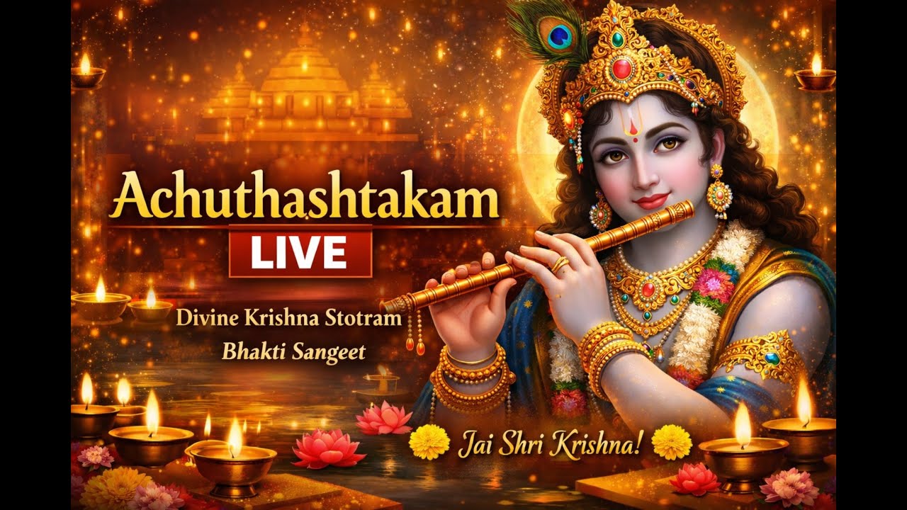 “Achuthashtakam Live | അച്യുതാഷ്ടകം |  Devotional Song | #bhakti  Live Stream#livestream #live