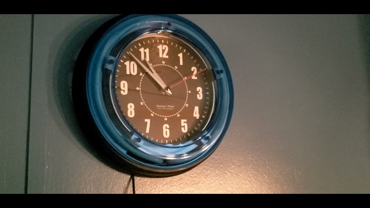 Sterling and Noble Neon Clock