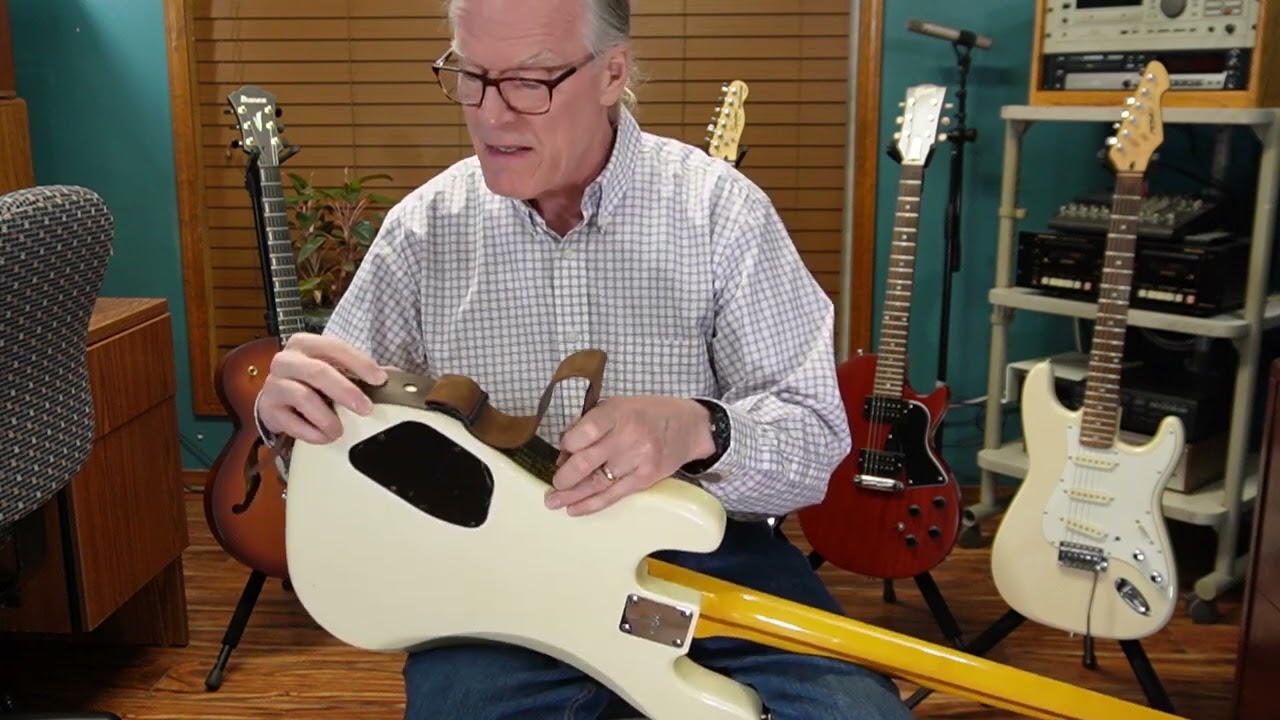 NeckUp Guitar Support MiniNB (narrow body) demo and instruction.  Mark Hamre