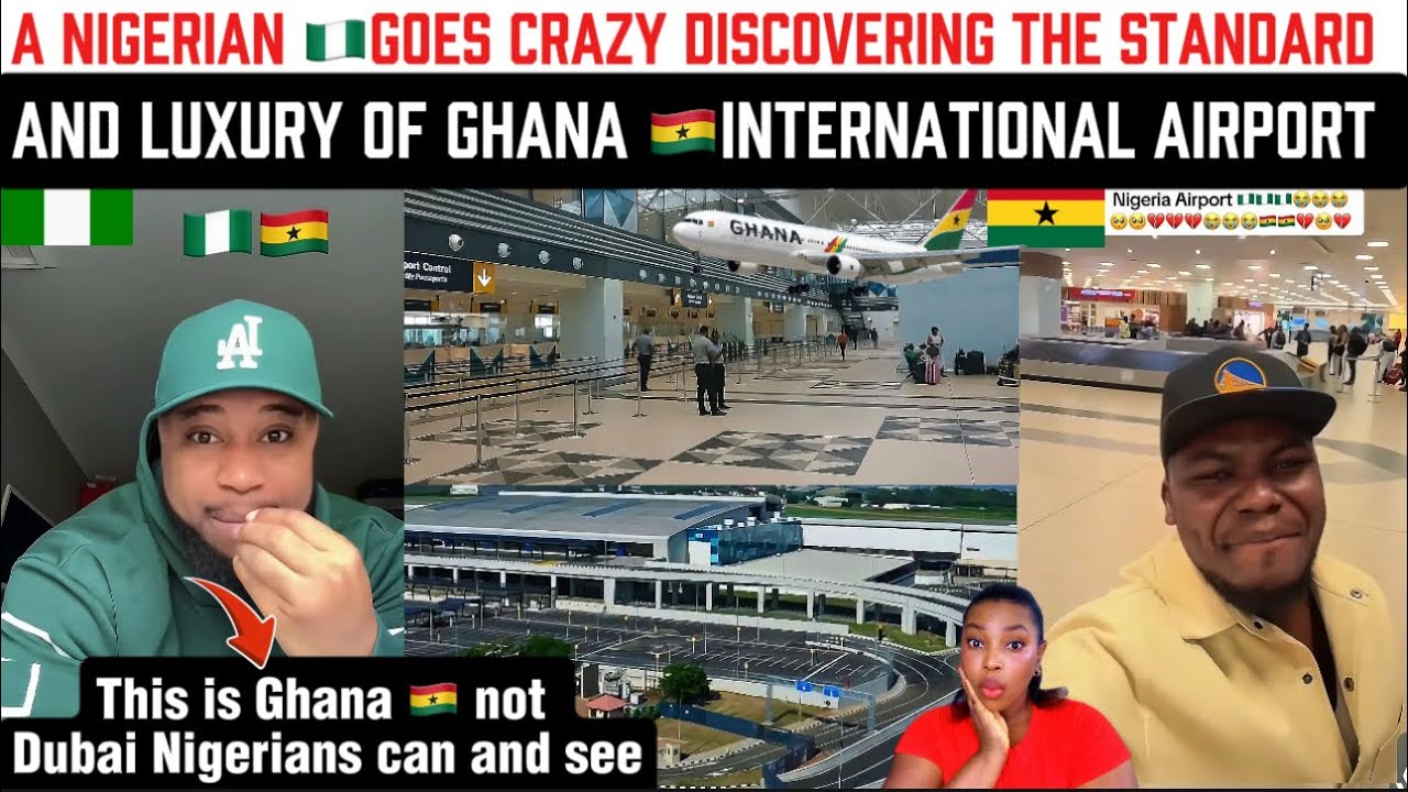 OMG 😱 A Nigerian goes Crazy Discovering the standard and luxury of Ghana international airport 🇬🇭🇳🇬