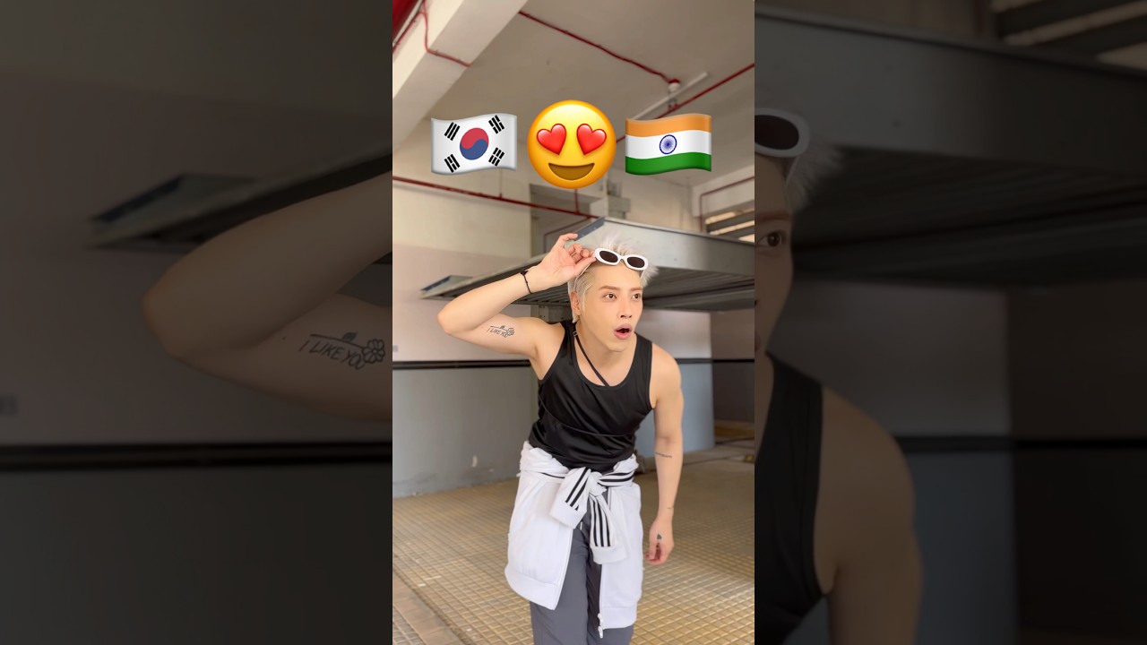 K-pop singer falls in love with Indian girl⁉️ #kpop #aoora #indiandance