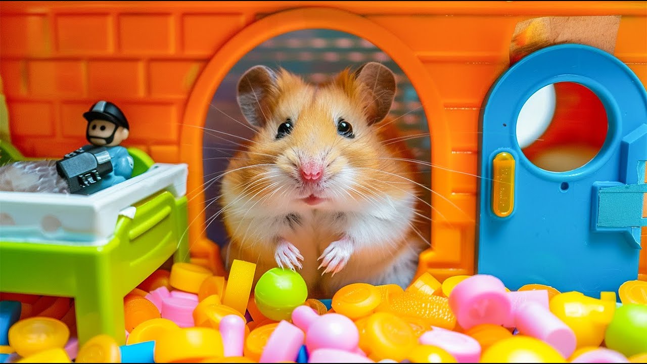 Hamster Escapes 🍄 DIY Super Mario Maze for Pet 🐹 Hamster Maze