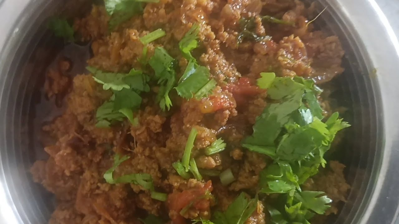 mutton mince recipe. khima recipe