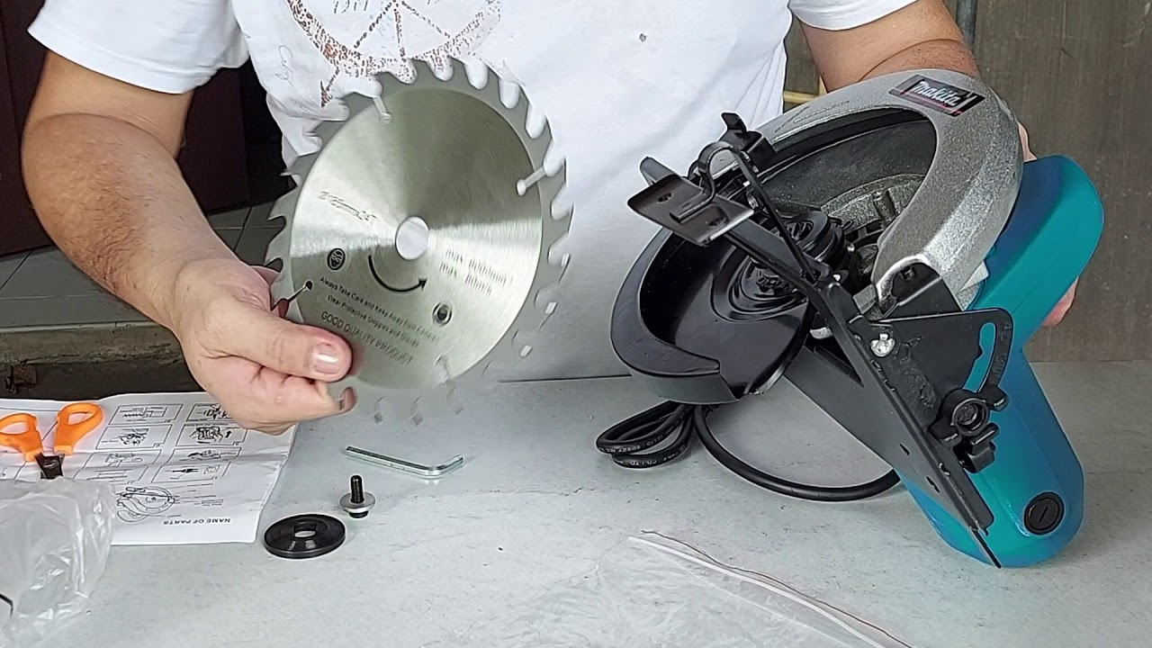 Makita Circular Saw Unboxing with demonstration kung pano ilagay ang circular saw blade