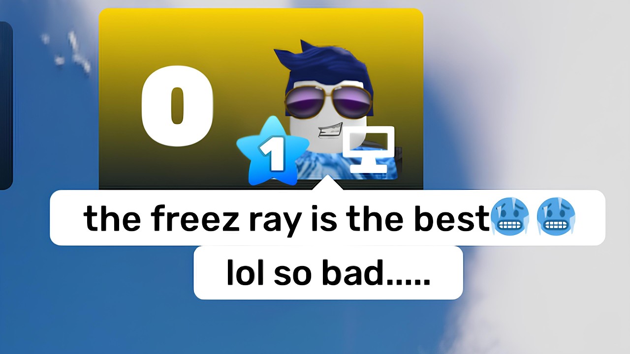 When Your Opponent Uses The Freeze Ray🧊🧊 In Rivals.....