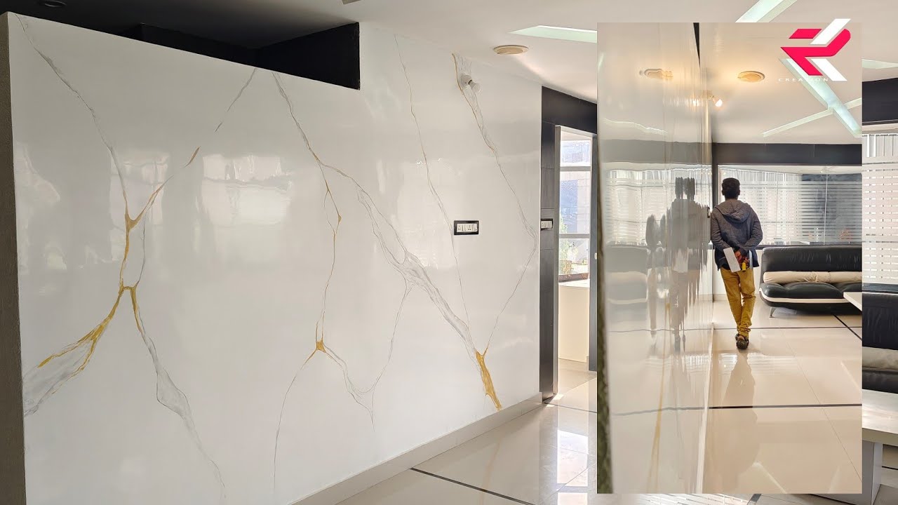 Stucco Marble Finish || Luxury Wall Designs