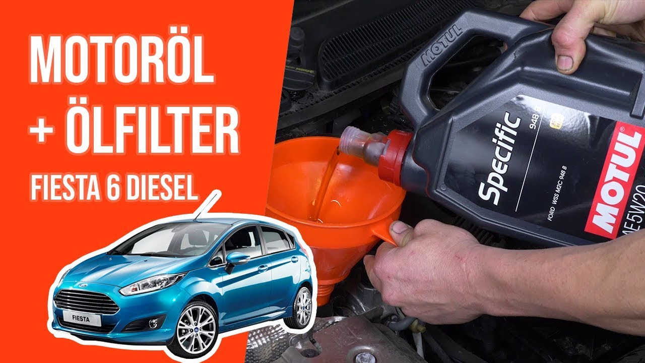 Wie FIESTA 6 1.0 ECOBOOST Motoröl und Ölfilter wechseln 🛢