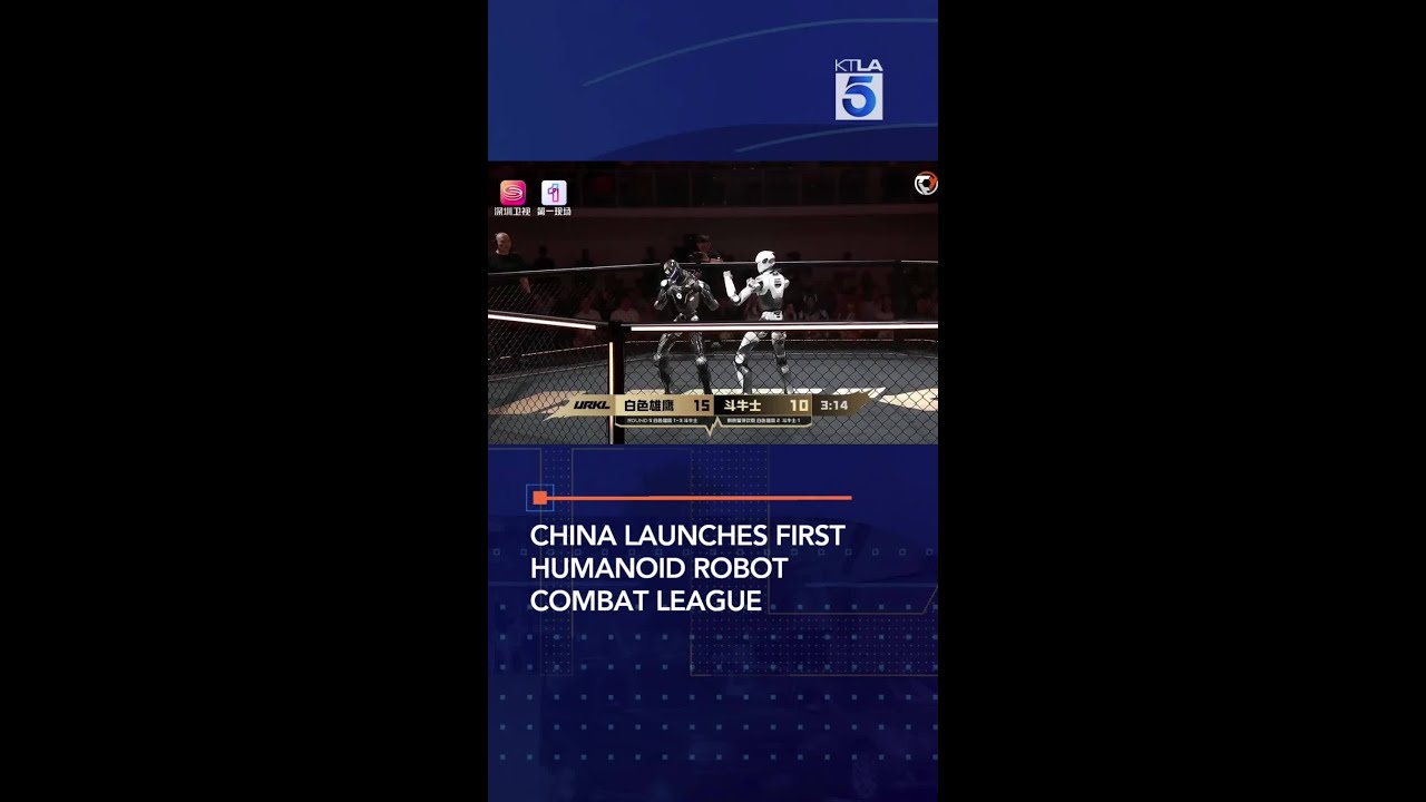 China launches first humanoid robot combat league