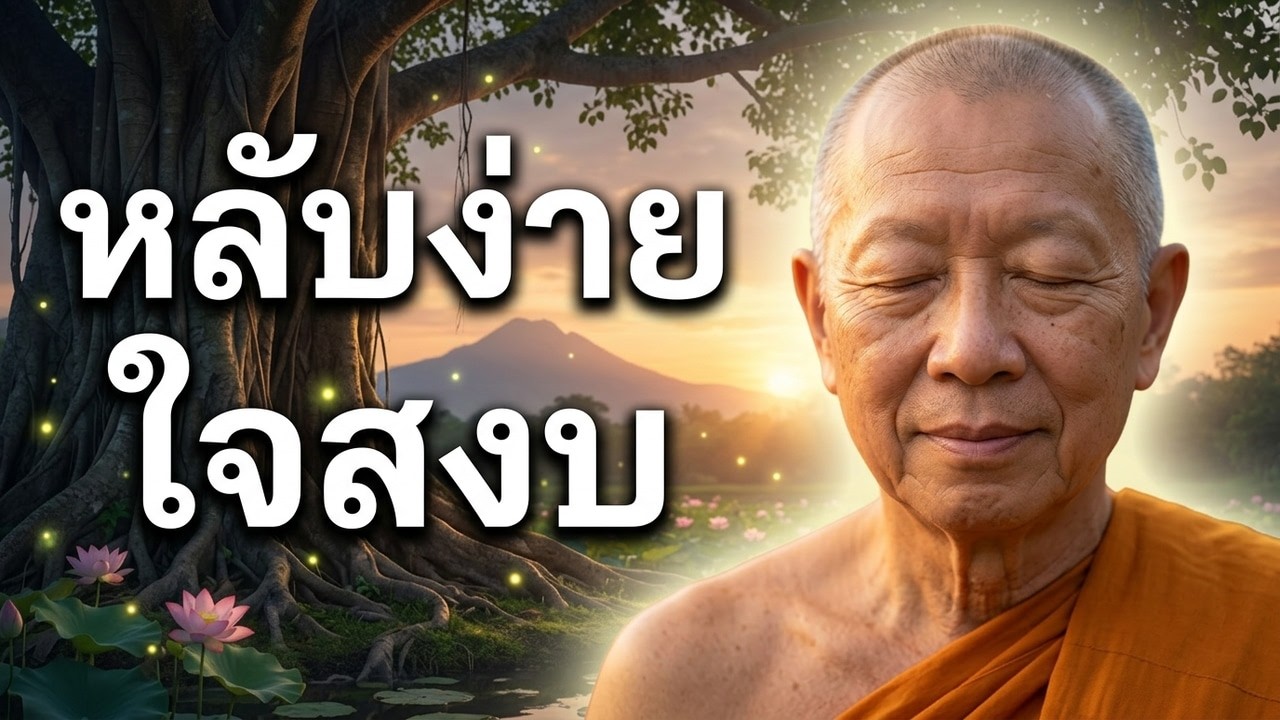 ฟังธรรมมะก่อนนอน ทำไห้ใจสงบและหลับง่าย