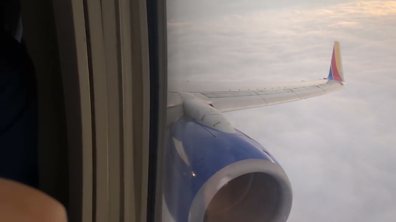 Southwest airlines flight 462 Landing at Atlanta airport. #n421lv seat 1A