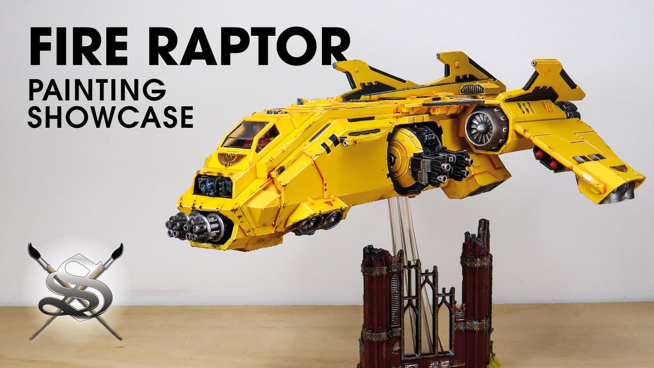 IMPERIAL FISTS Fire Raptor Warhammer 40k Commission Painting Showcase