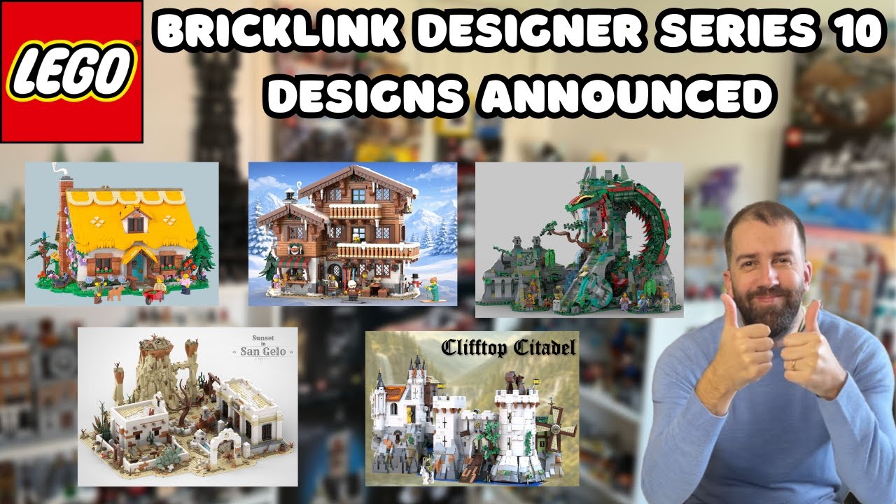 Представлены 10 моделей из серии LEGO Bricklink Designer Program.