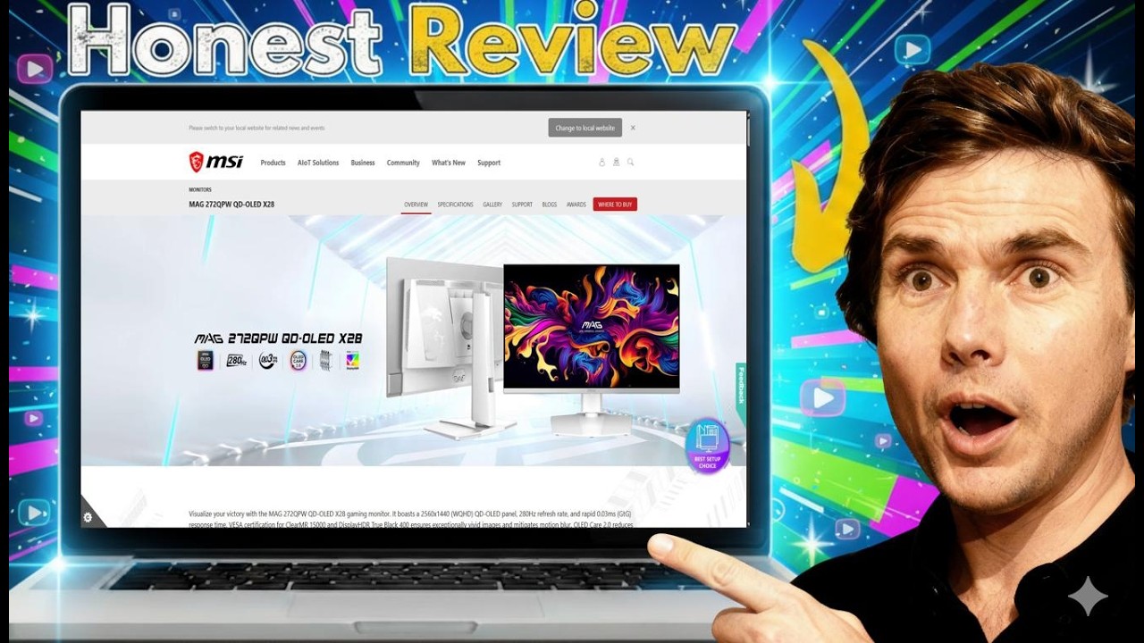 Обзор материнской платы MSI MAG 272QPW QD-OLED X28: тест дисплея, игры, плюсы и минусы.