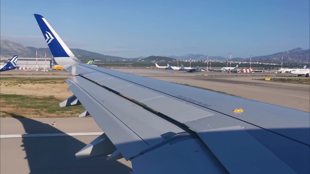 Takeoff from Athens International Airport 