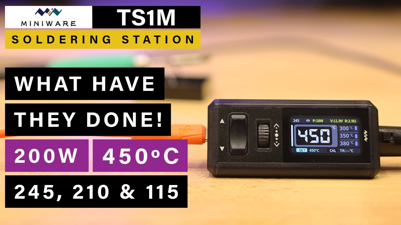 Паяльная станция Miniware TS1M ⭐ 450ºC 200W