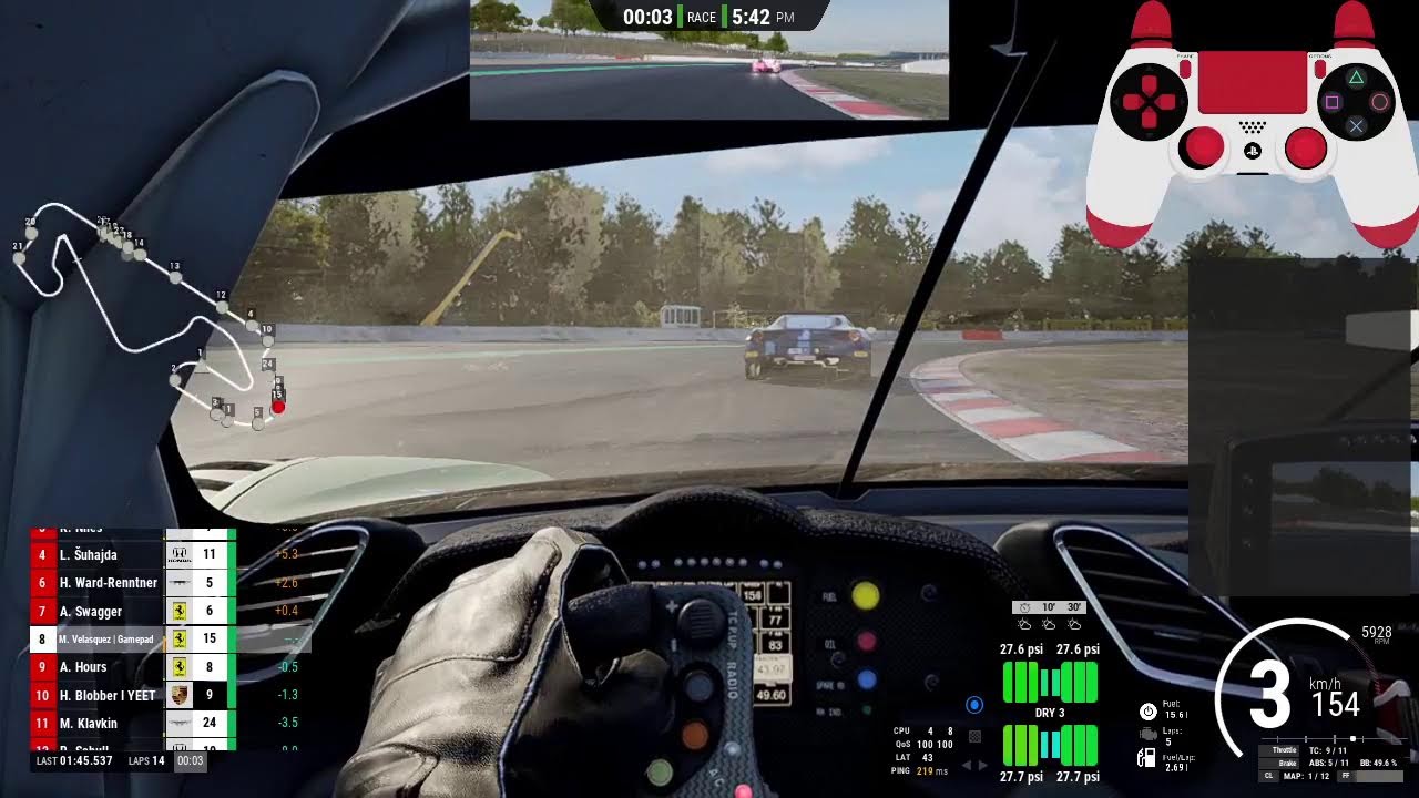 Doing some ACC LFM Racing - Gamepad Lad