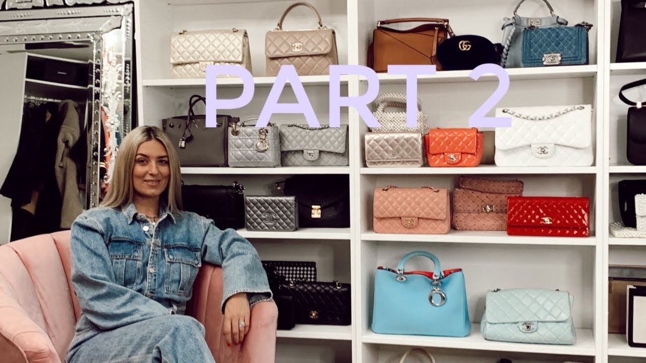 PART 2! 51 DESIGNER HANDBAGS! MY DESIGNER BAG COLLECTION AUG 2019 | CLAIRE CHANELLE