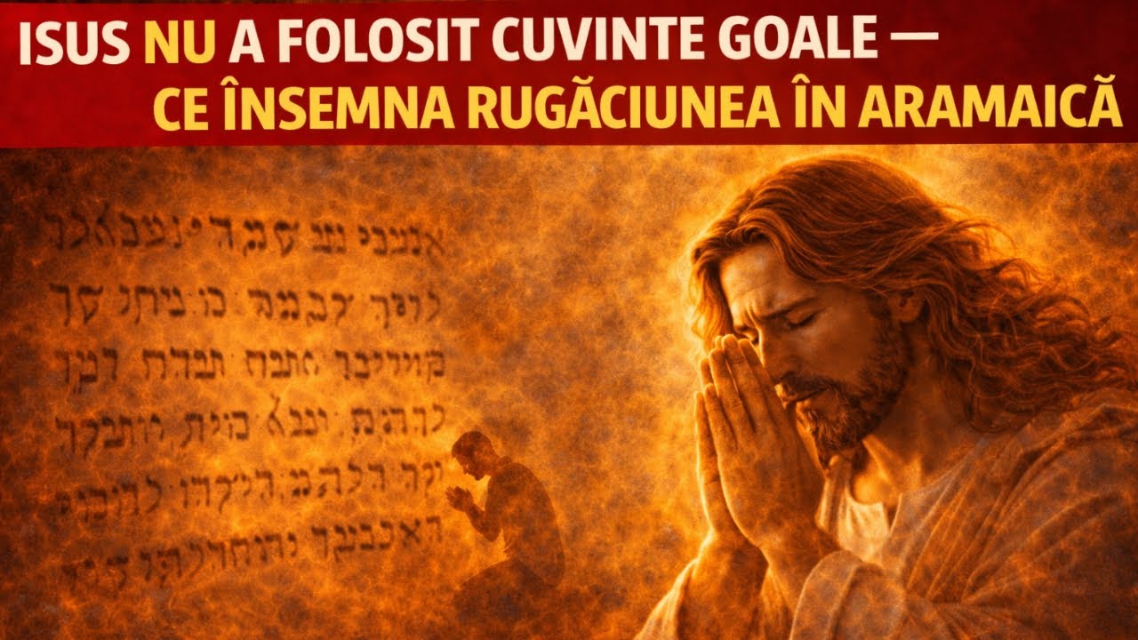 Isus nu a folosit cuvinte goale — ce însemna rugăciunea în aramaică