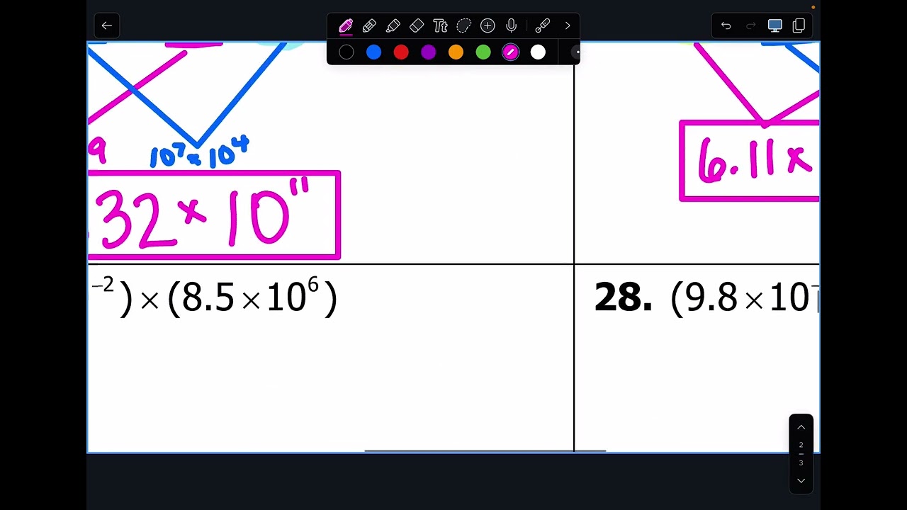 Scientific notation day 2 math 8 3/2/26