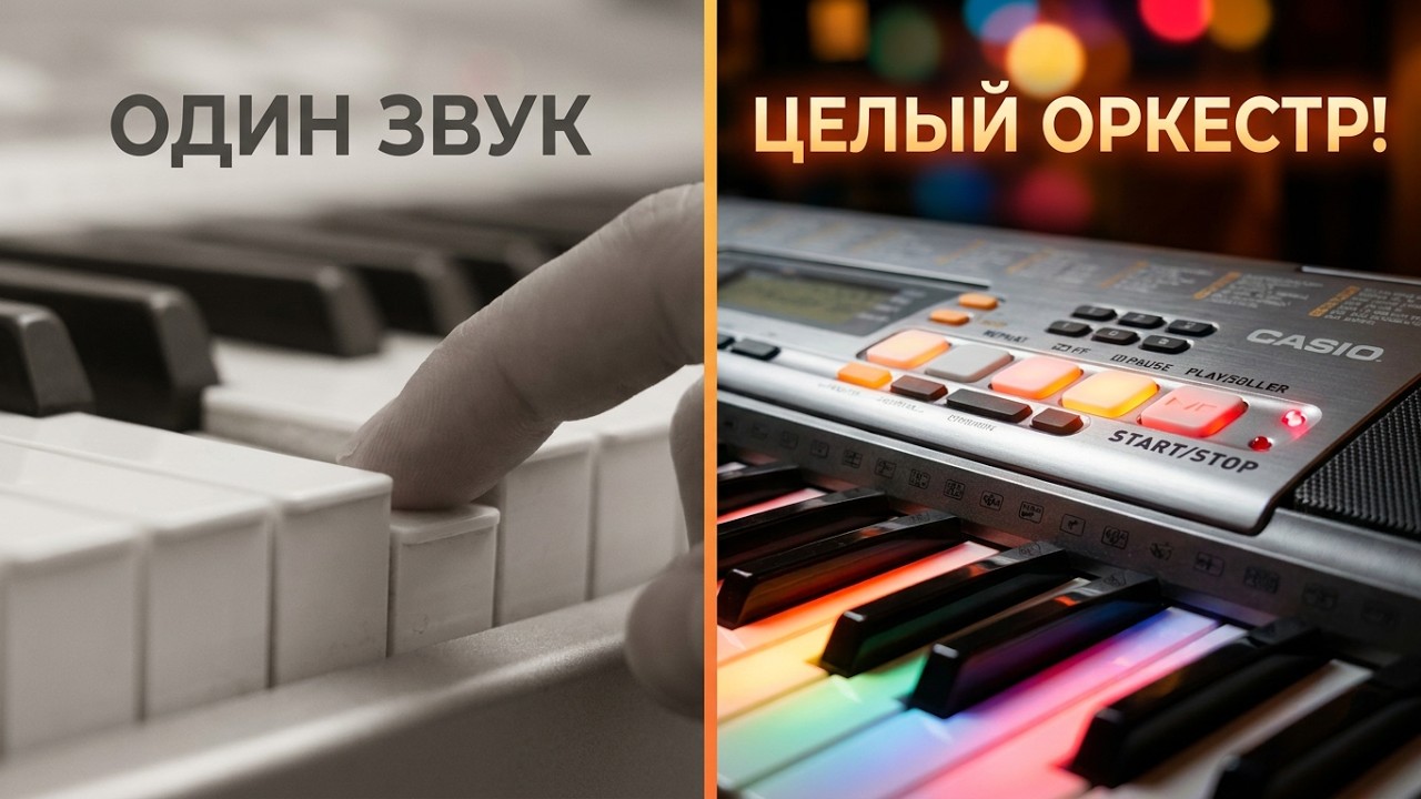 Синтезатор для начинающих. Автоаккомпанемент CASIO LK 300 TV