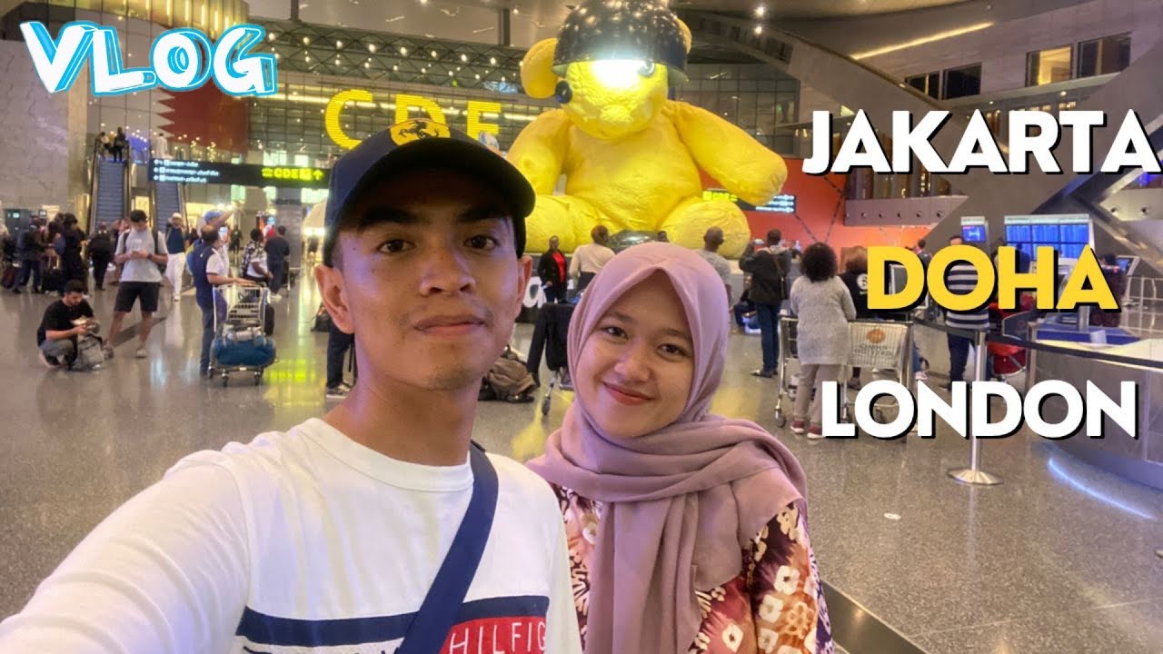 Vlog Perjalanan dari Jakarta - Doha - London #vlog #travelvlog #kuliahdiinggris #qatarairways