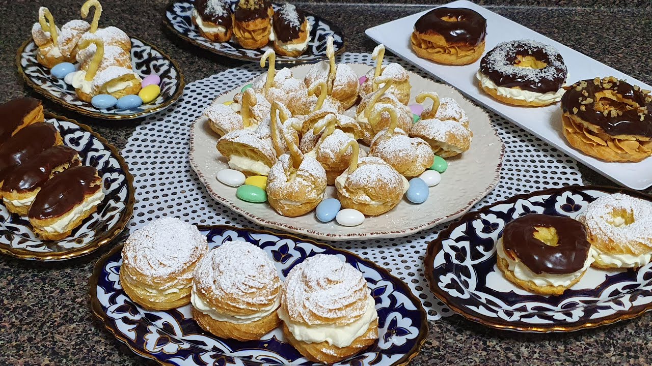 ЧУДЕСНЫЕ ЭКЛЕРЫ - ЭКЛЕРЫ ЛЕБЕДИ | CREAM PUFF SWANS