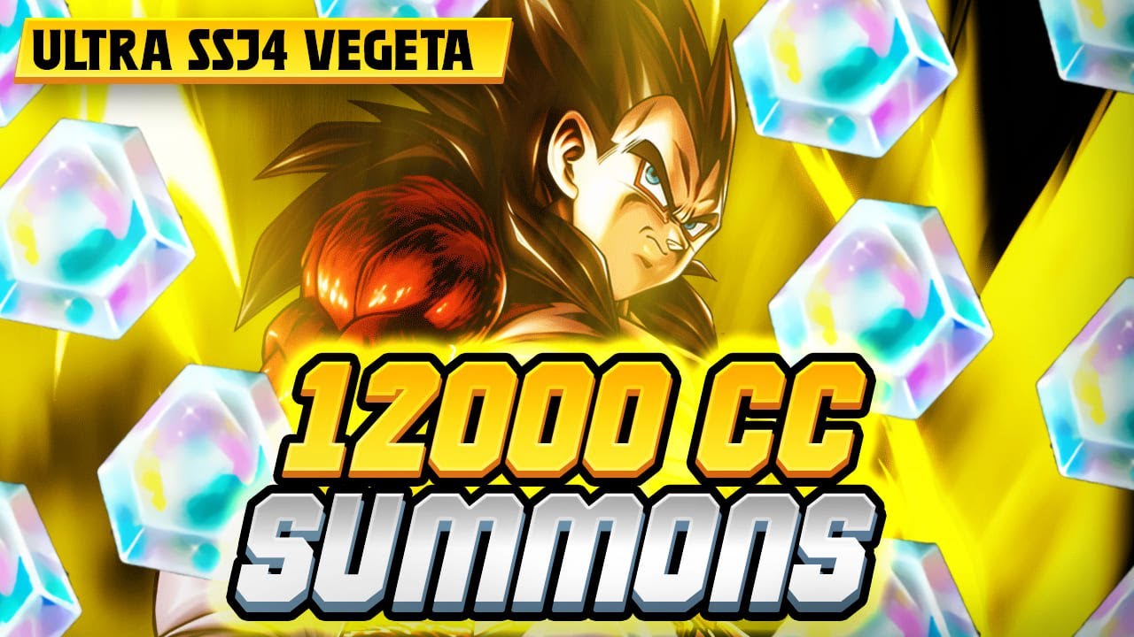 12000 cc Ultra Ssj4 Vegeta Summons in Dragon Ball Legends