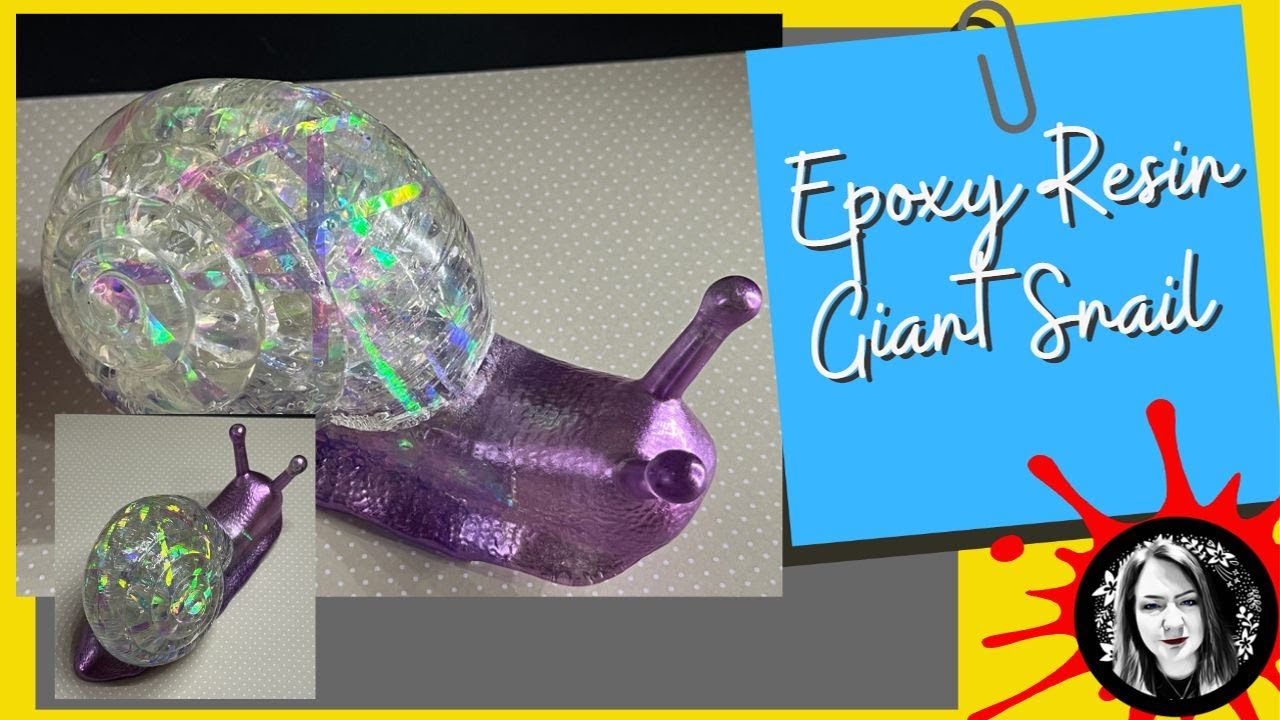 #60 GIANT Epoxy Resin Snail! Shredded Cellophane? It's that EASY!