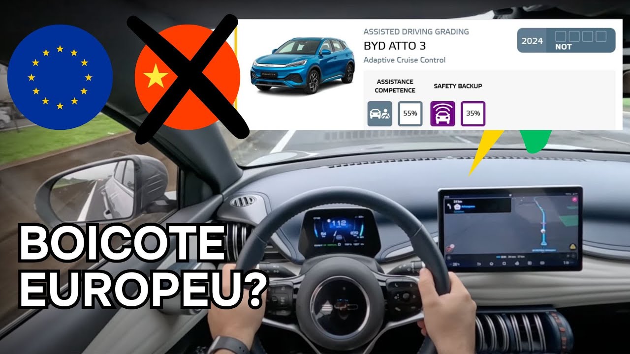 Nota ZERO ADAS do Byd YUAN PLUS. Vamos testar na PRÁTICA! Teste do Euro NCap #byd #ev #carroelétrico