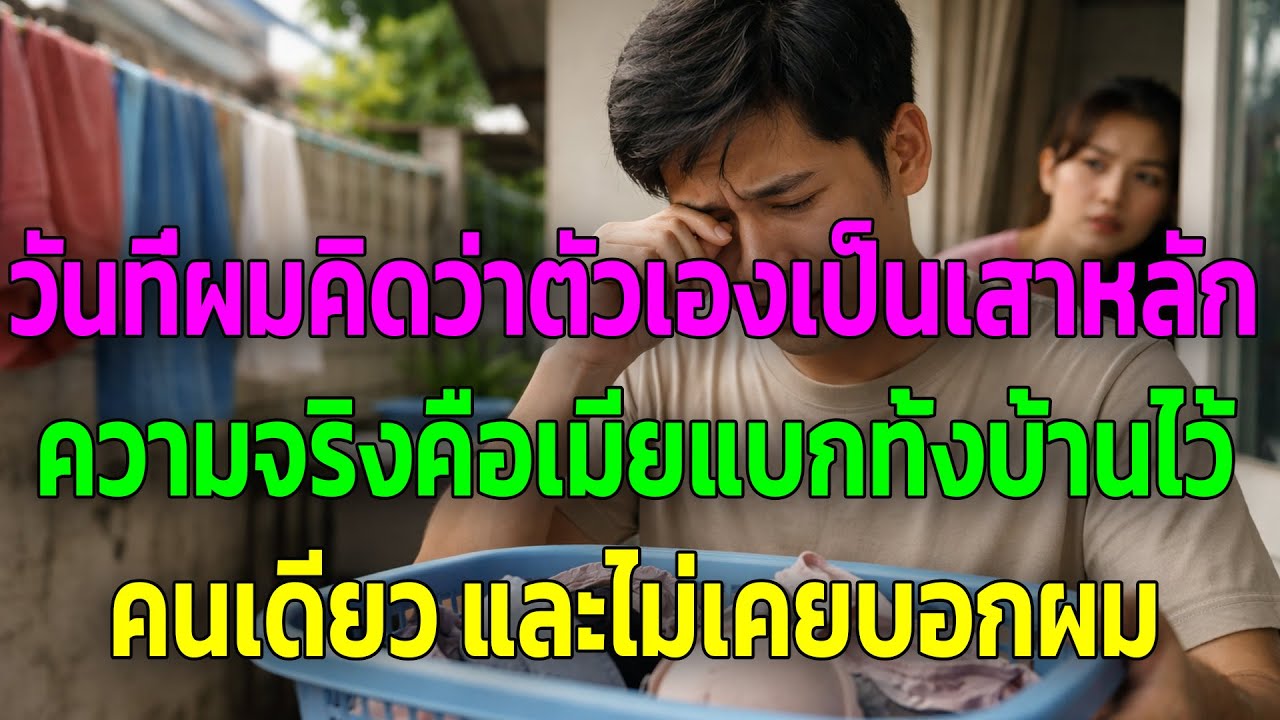 วันที่ผมคิดว่าตัวเองเป็นเสาหลัก ความจริงคือเมียแบกทั้งบ้านไว้คนเดียว และไม่เคยบอกผม