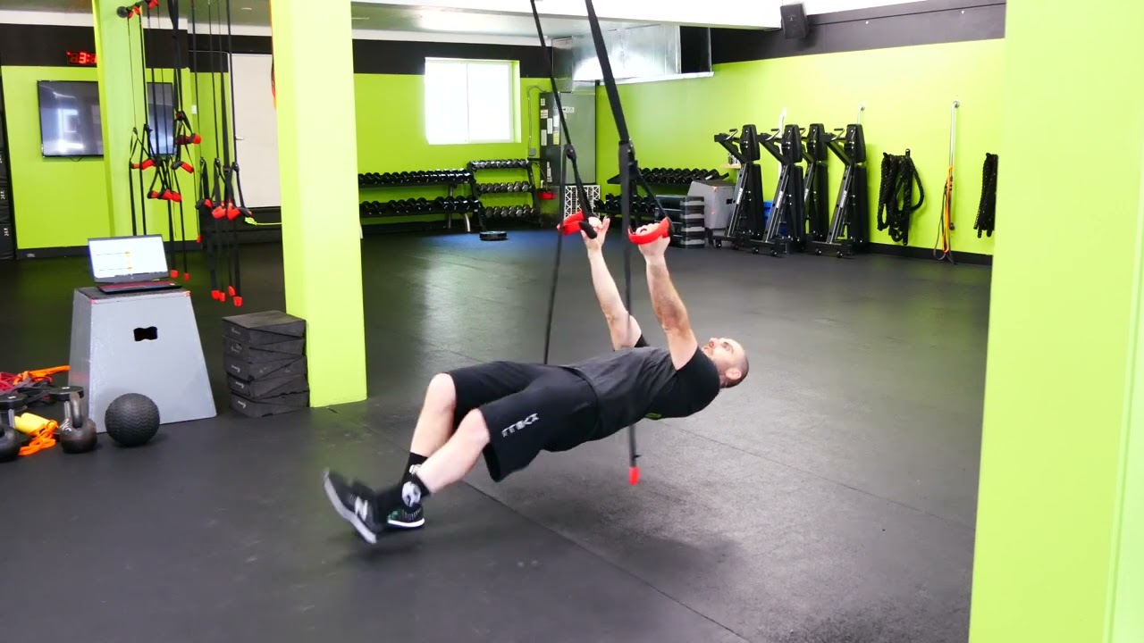 Personal Training Boise I Palms Up Inverted Row Demonstration I Kvell Fitness and Nutrition