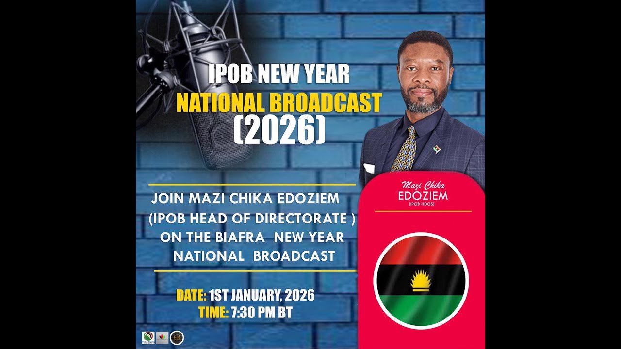 IPOB New Year National Broadcast 2026: Address to the Biafran Nation