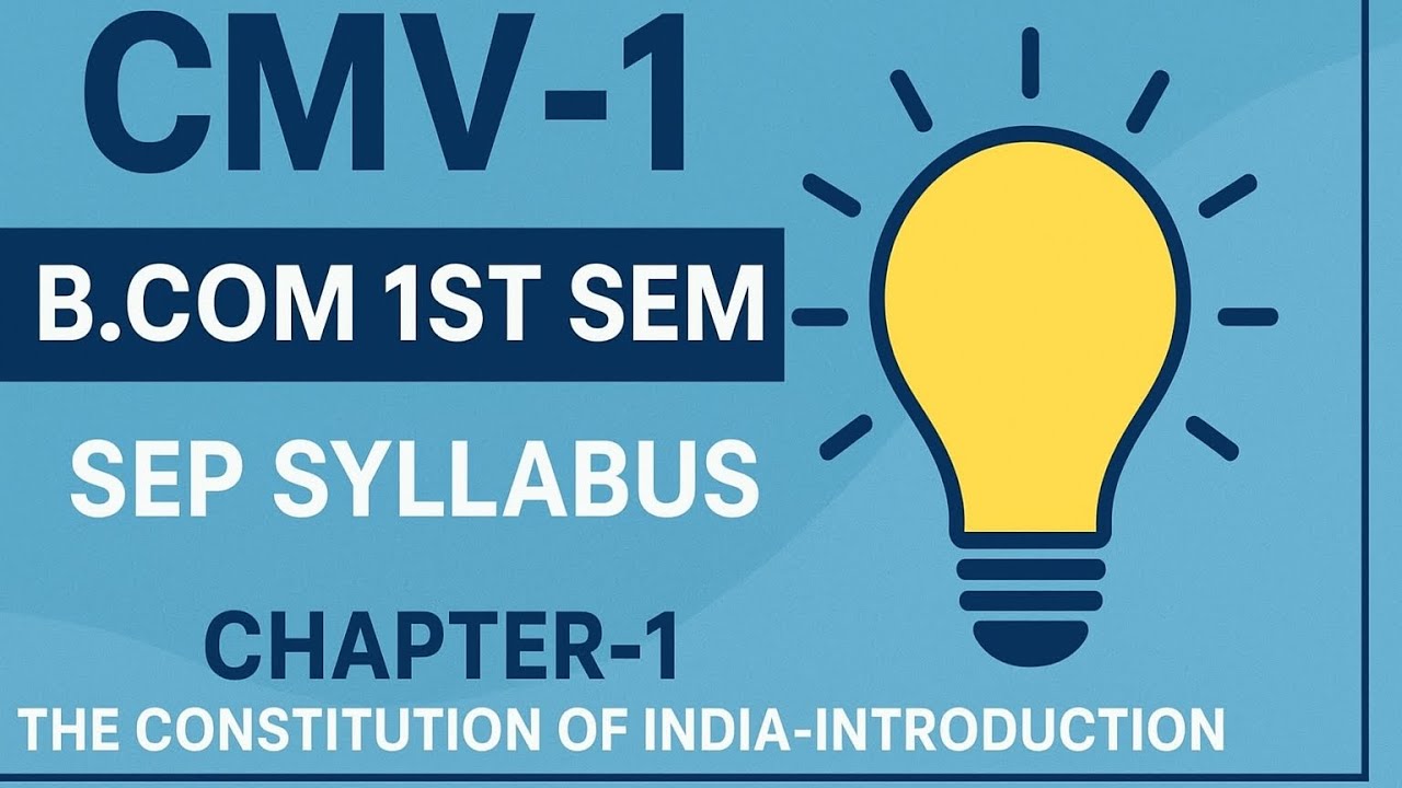 💡B.Com 1st Sem CMV-1 Important Questions with answers - Chapter 1|SEP Syllabus (BNU University)📚