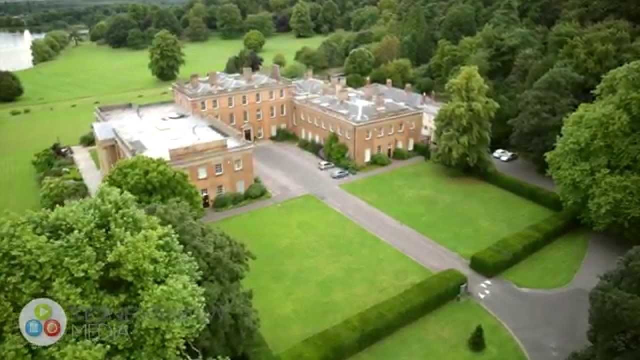 Aerial video of Himley Hall, South Staffordshire
