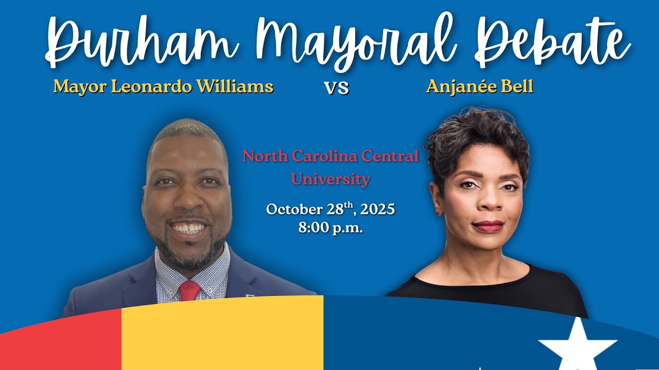 Durham Mayoral Debate - Mayor Leonardo Williams vs. Anjanée Bell (2025)