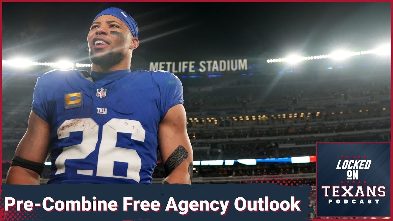 What is the outlook of the Houston Texans' free agency before the NFL Combine begins?