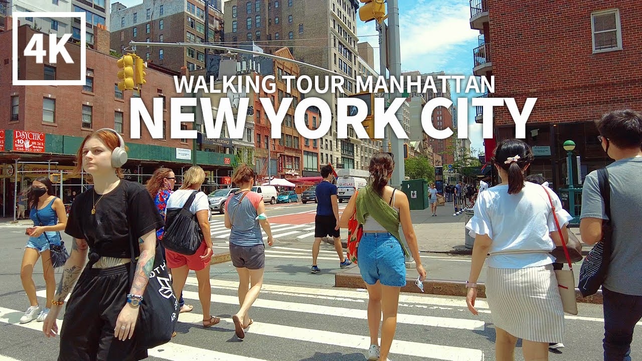 NEW YORK CITY TRAVEL - WALKING TOUR(8), 5th Ave, Bryant Park, Greenwich Village, 7th Ave [Full Ver.]
