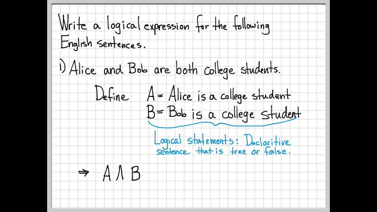Proof and Problem Solving - Logical Connectives Example 01