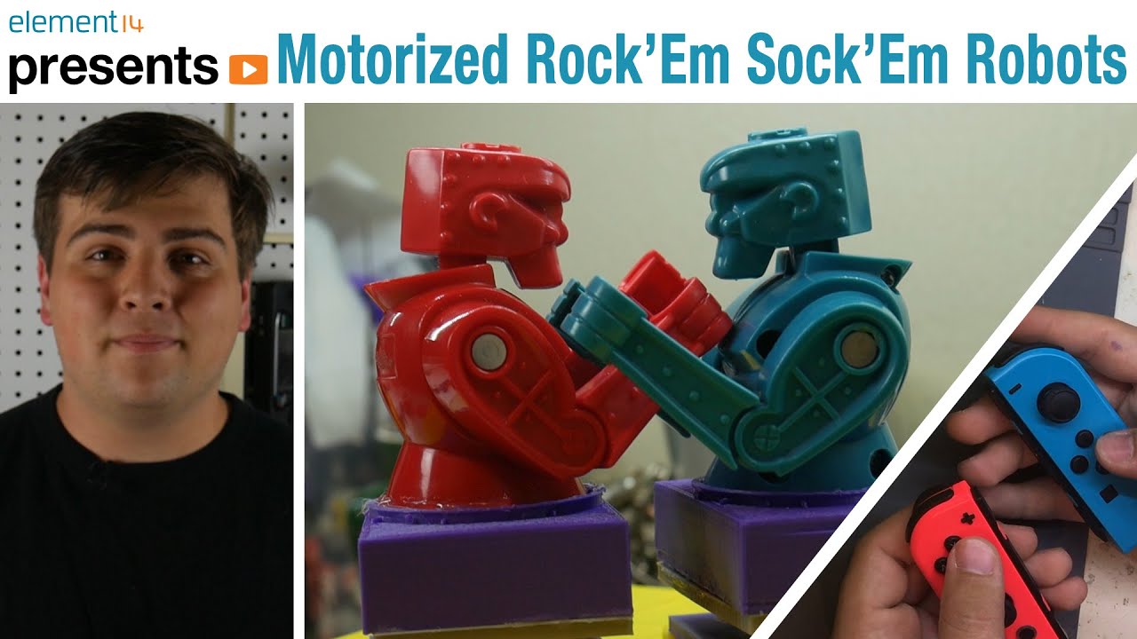 Joycon Controlled Electronic Rock'Em Sock'Em Robots