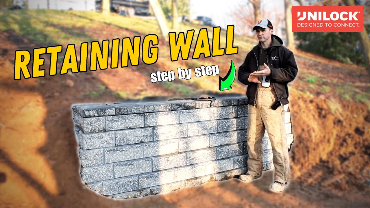 How to Build a Retaining Wall step by step with Unilock PisaXL