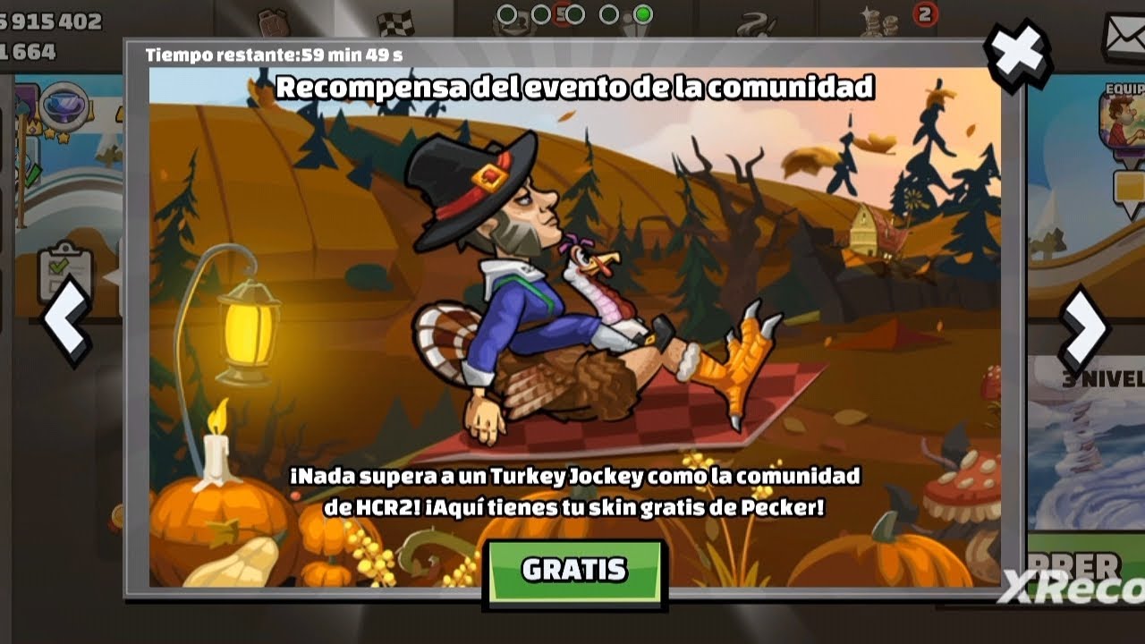 Ganando las recompensas en Hill Climb Racing 2