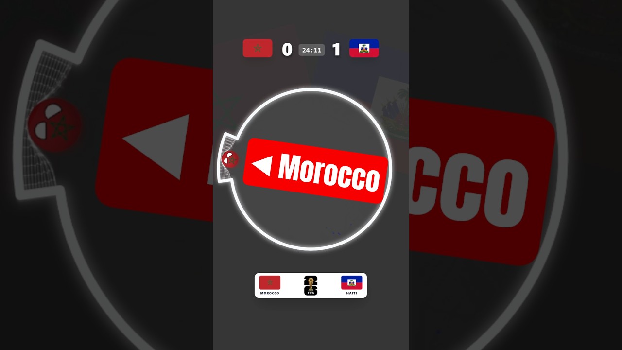 Leadership Chance! Morocco vs Haiti #worldcup #morocco #haiti