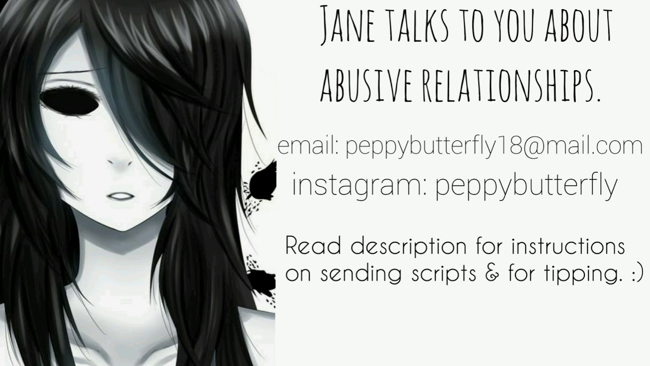 Jane talks to you about abusive relationships. [ASMR CREEPYPASTA ROLEPLAY]