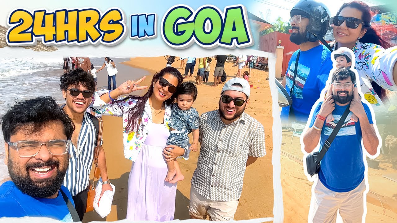 Exploring GOA in just 1 day😃 || GOA with our 1 yr old kid || DELHI to BANGALORE Ep-3
