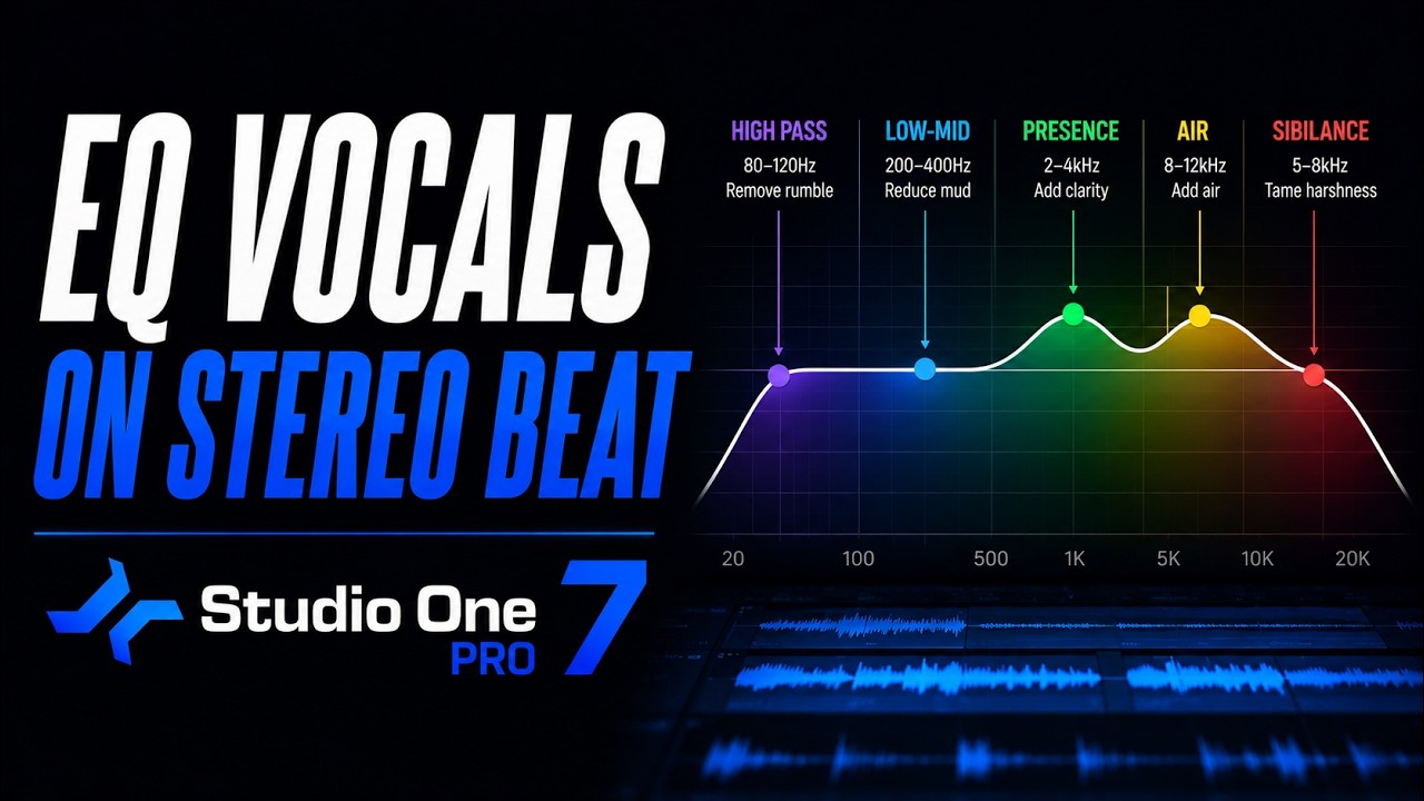 How to Balance & EQ Vocals on a Stereo Beat in Studio One Pro 7
