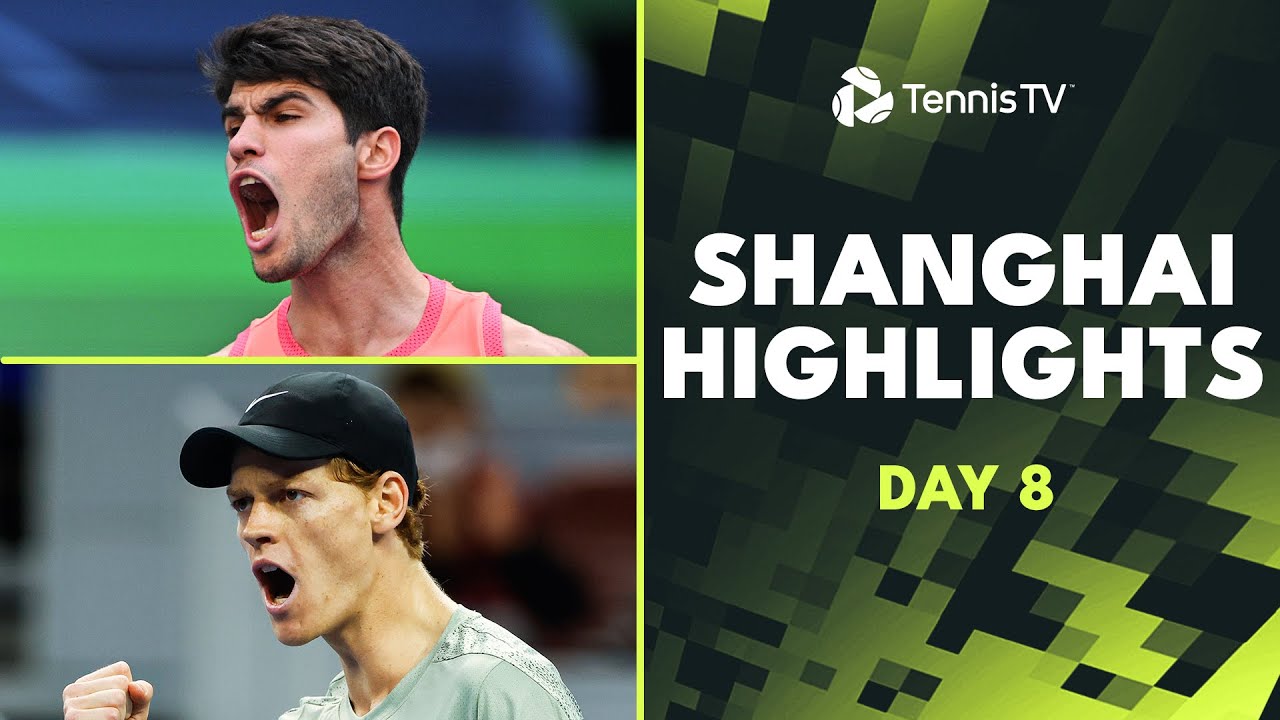 Alcaraz vs Monfils, Sinner vs Shelton, Djokovic, Zverev Play | Shanghai 2024 Highlights Day 8