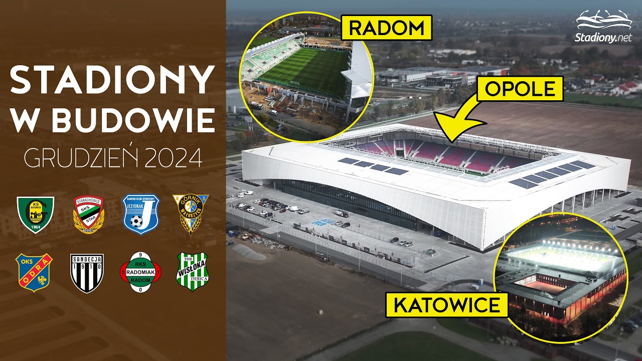 Polskie Stadiony w Budowie (Grudzień 2024)
