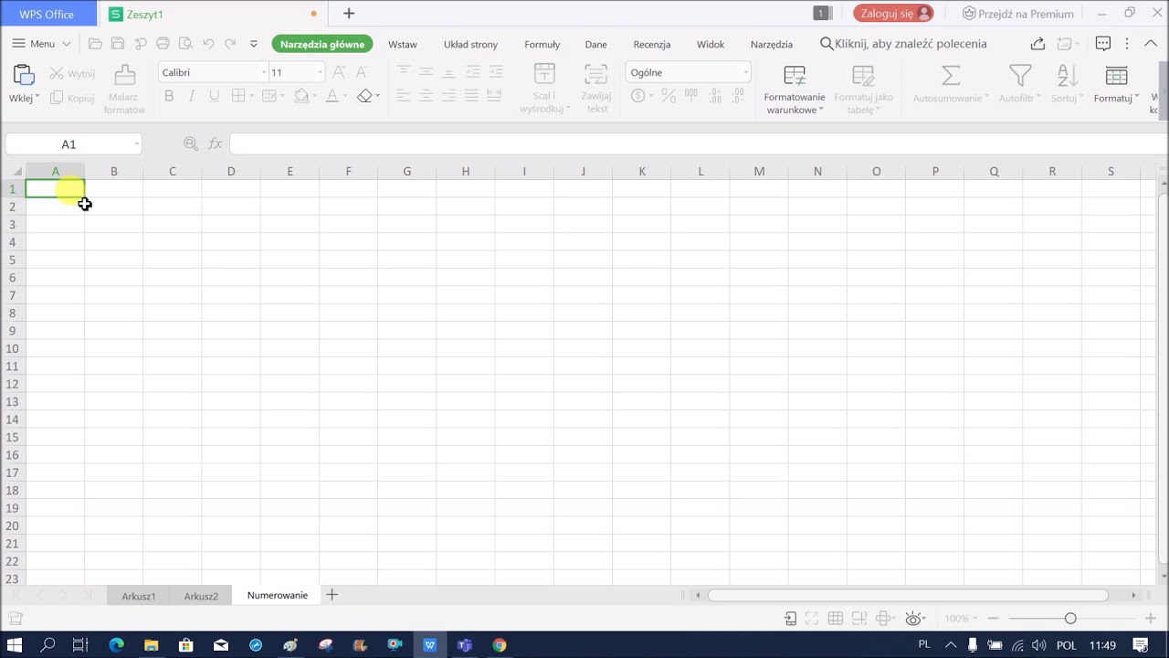 Kopiowanie formuł w arkuszu kalkulacyjnym  Podstawowe sztuczki w WPS Office