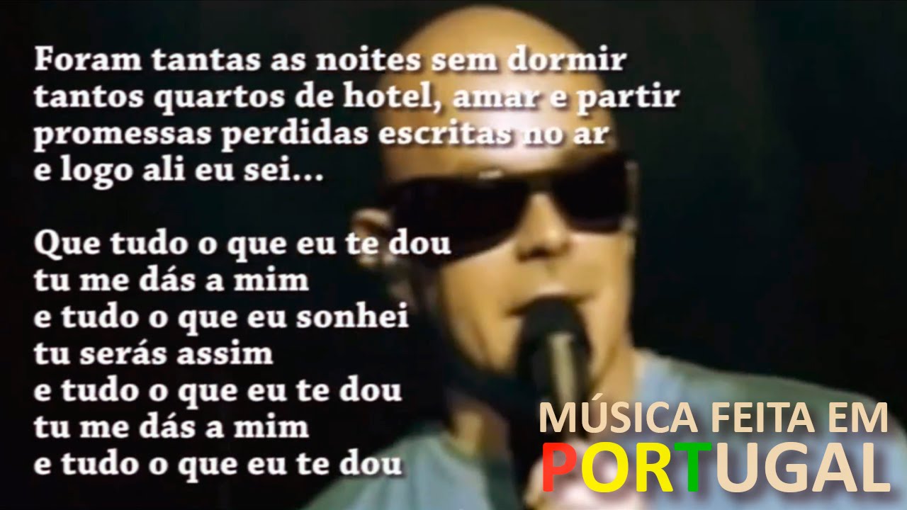 Pedro Abrunhosa - tudo o que eu te dou (letra)