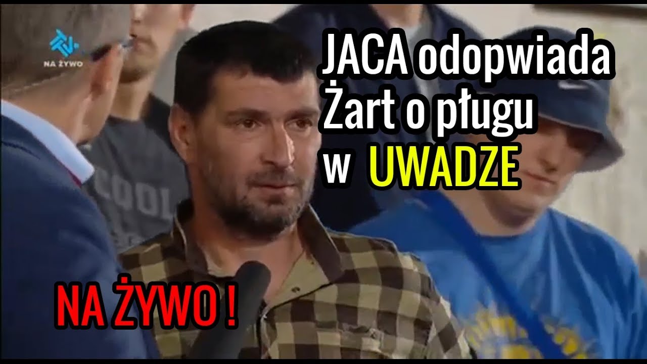 JACA opowiada żart o pługu w TVN UWAGA [NA ŻYWO]